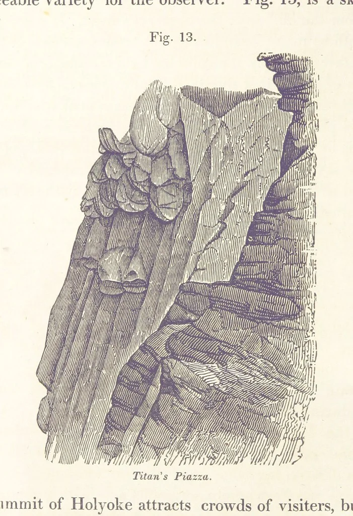 An illustration from Sketch of the scenery of Massachusetts. With plates. From the Geological Report of Prof. Hitchcock, 1842, leaf 36