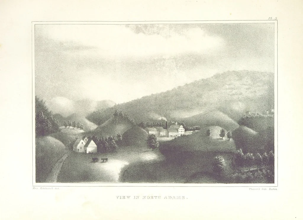 An illustration from Sketch of the scenery of Massachusetts. With plates. From the Geological Report of Prof. Hitchcock, 1842, leaf 43