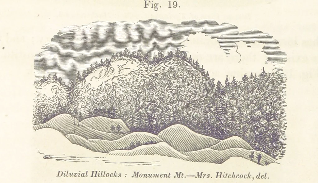 An illustration from Sketch of the scenery of Massachusetts. With plates. From the Geological Report of Prof. Hitchcock, 1842, leaf 48