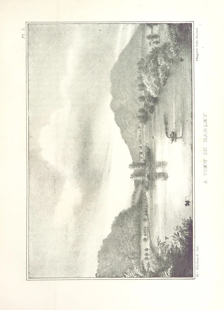 An illustration from Sketch of the scenery of Massachusetts. With plates. From the Geological Report of Prof. Hitchcock, 1842, leaf 53