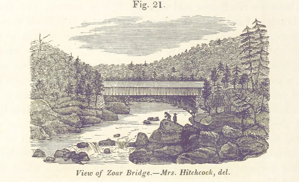 An illustration from Sketch of the scenery of Massachusetts. With plates. From the Geological Report of Prof. Hitchcock, 1842, leaf 60