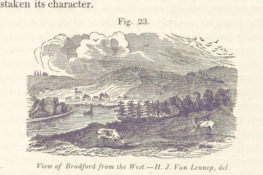 An illustration from Sketch of the scenery of Massachusetts. With plates. From the Geological Report of Prof. Hitchcock, 1842, leaf 62