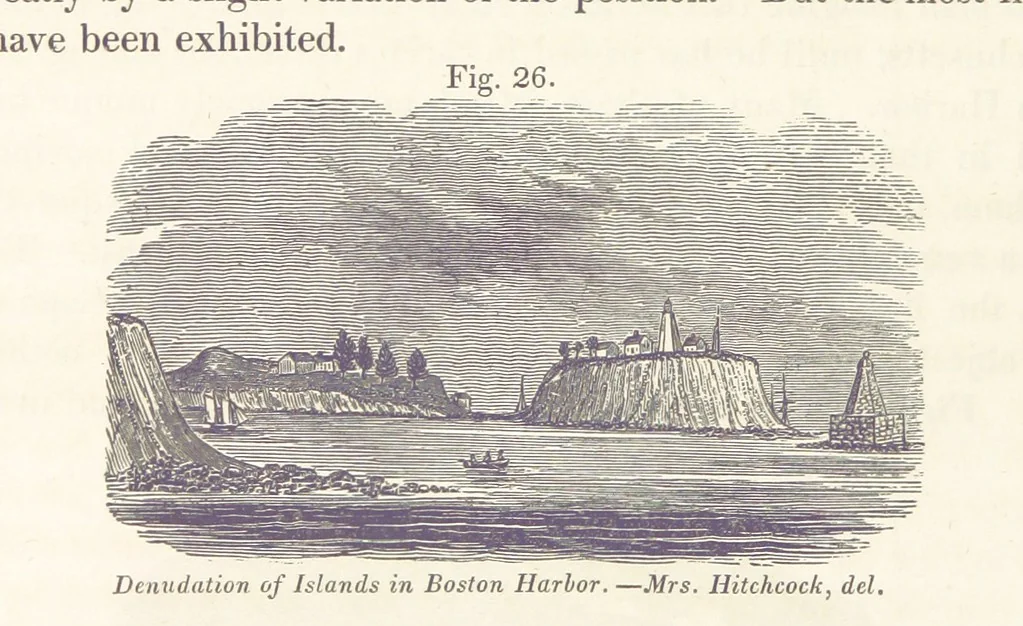 An illustration from Sketch of the scenery of Massachusetts. With plates. From the Geological Report of Prof. Hitchcock, 1842, leaf 66
