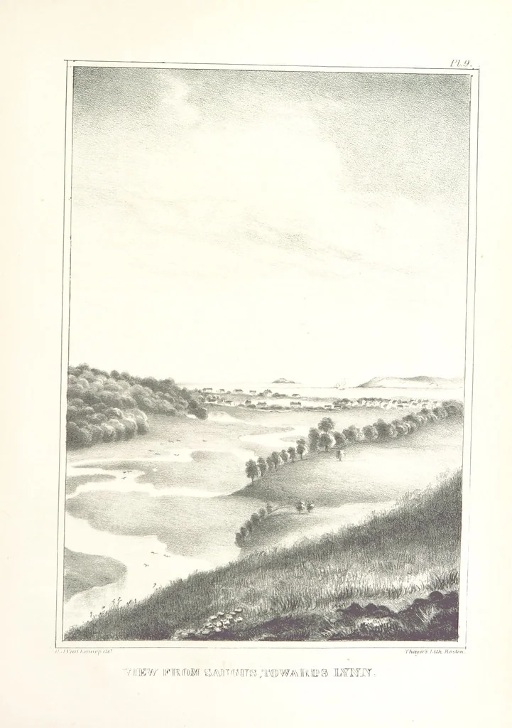 An illustration from Sketch of the scenery of Massachusetts. With plates. From the Geological Report of Prof. Hitchcock, 1842, leaf 69