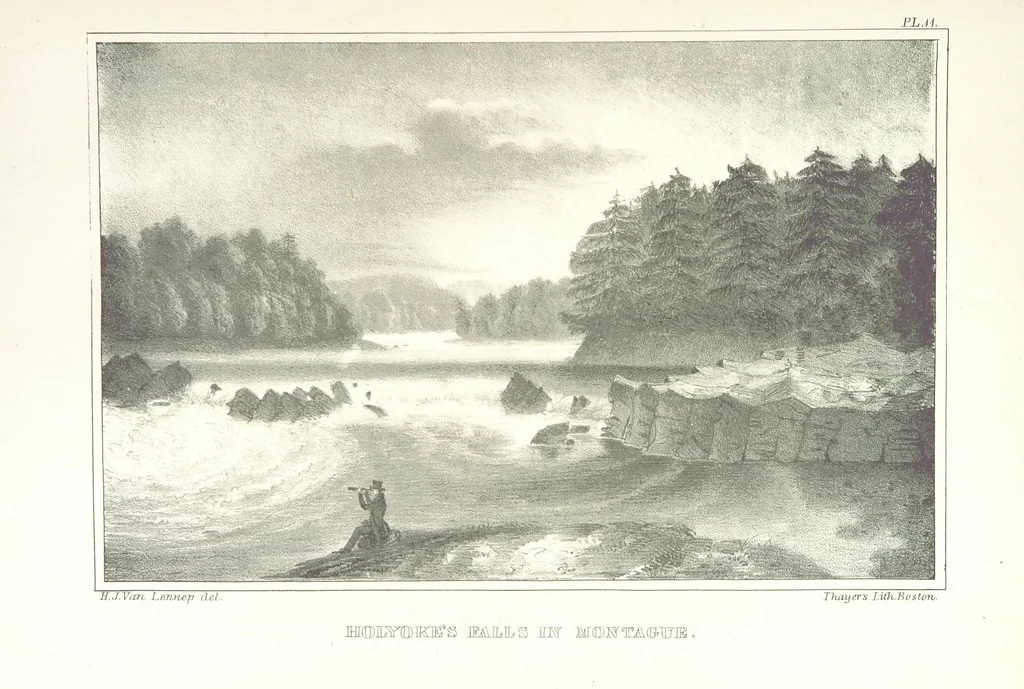 An illustration from Sketch of the scenery of Massachusetts. With plates. From the Geological Report of Prof. Hitchcock, 1842, leaf 81