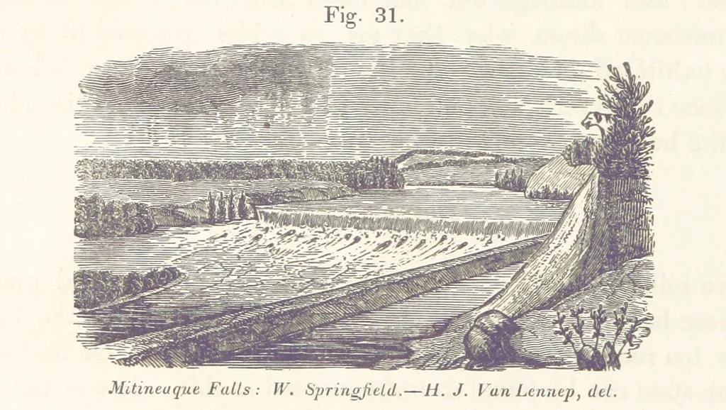 An illustration from Sketch of the scenery of Massachusetts. With plates. From the Geological Report of Prof. Hitchcock, 1842, leaf 84