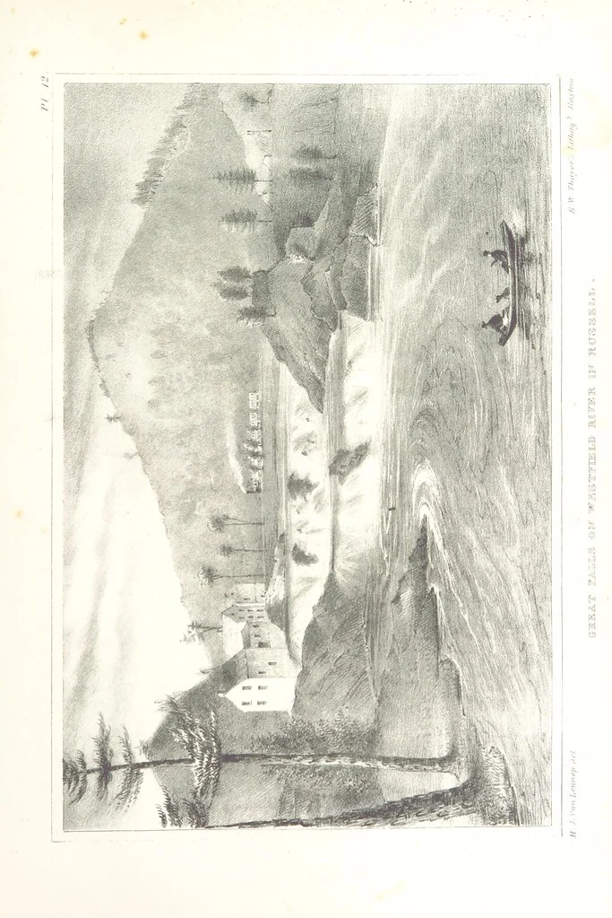 An illustration from Sketch of the scenery of Massachusetts. With plates. From the Geological Report of Prof. Hitchcock, 1842, leaf 85