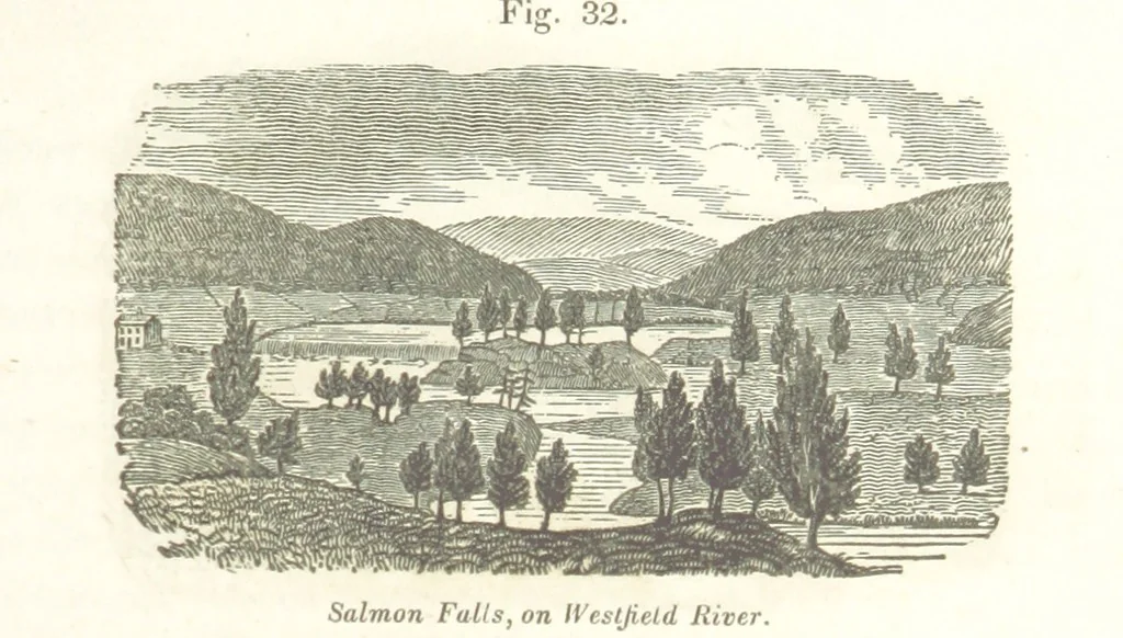 An illustration from Sketch of the scenery of Massachusetts. With plates. From the Geological Report of Prof. Hitchcock, 1842, leaf 87