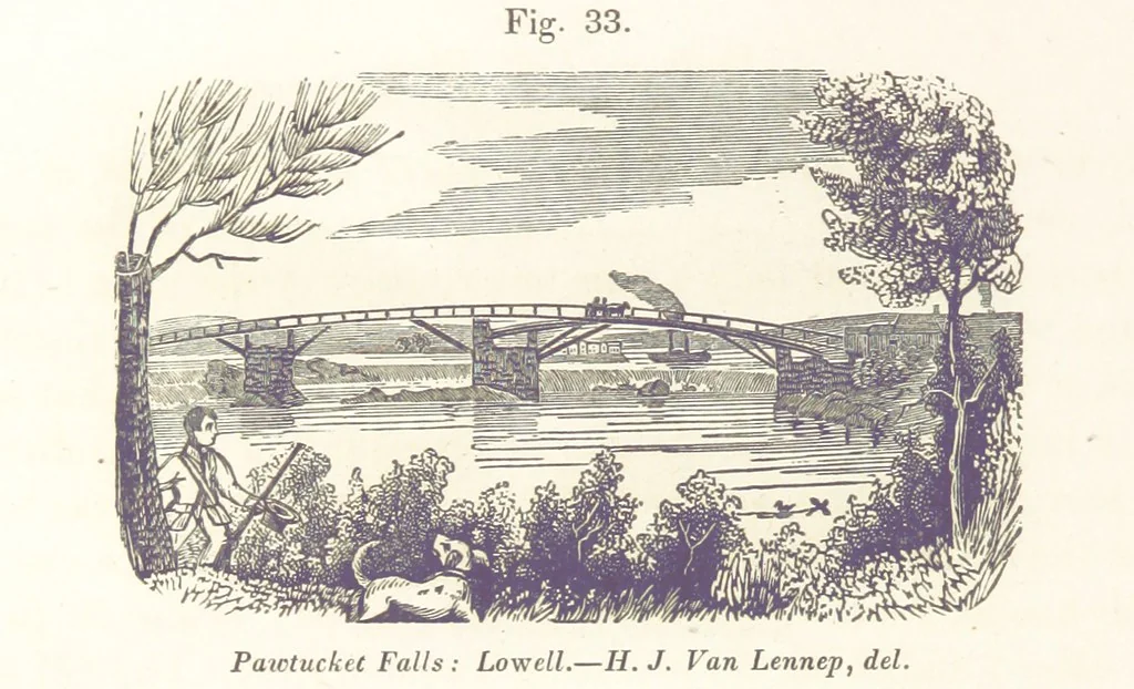 An illustration from Sketch of the scenery of Massachusetts. With plates. From the Geological Report of Prof. Hitchcock, 1842, leaf 88