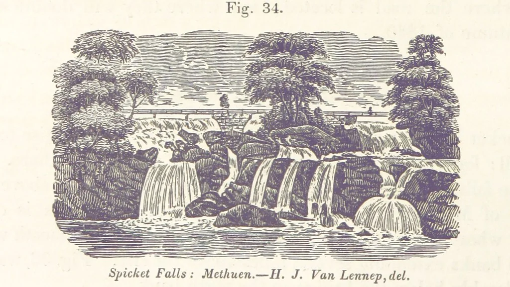 An illustration from Sketch of the scenery of Massachusetts. With plates. From the Geological Report of Prof. Hitchcock, 1842, leaf 88