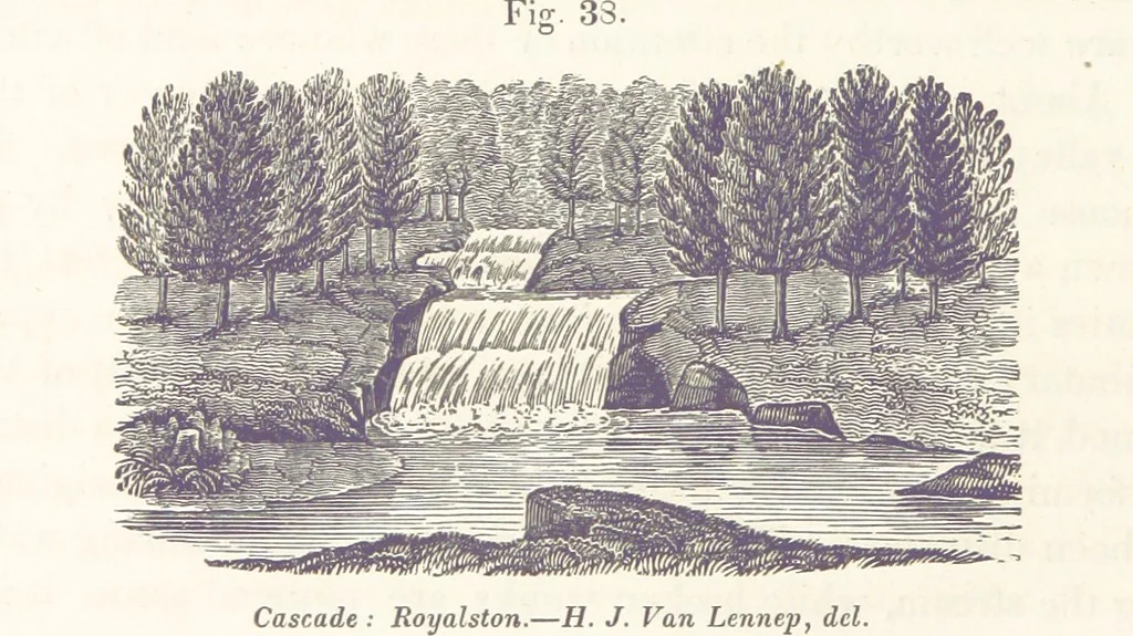 An illustration from Sketch of the scenery of Massachusetts. With plates. From the Geological Report of Prof. Hitchcock, 1842, leaf 94