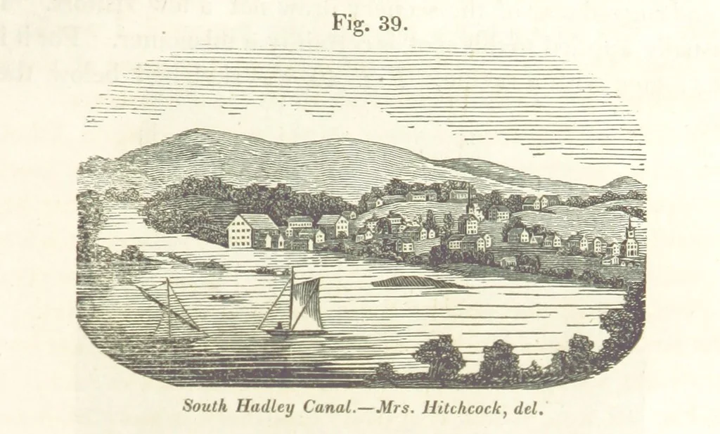 An illustration from Sketch of the scenery of Massachusetts. With plates. From the Geological Report of Prof. Hitchcock, 1842, leaf 95