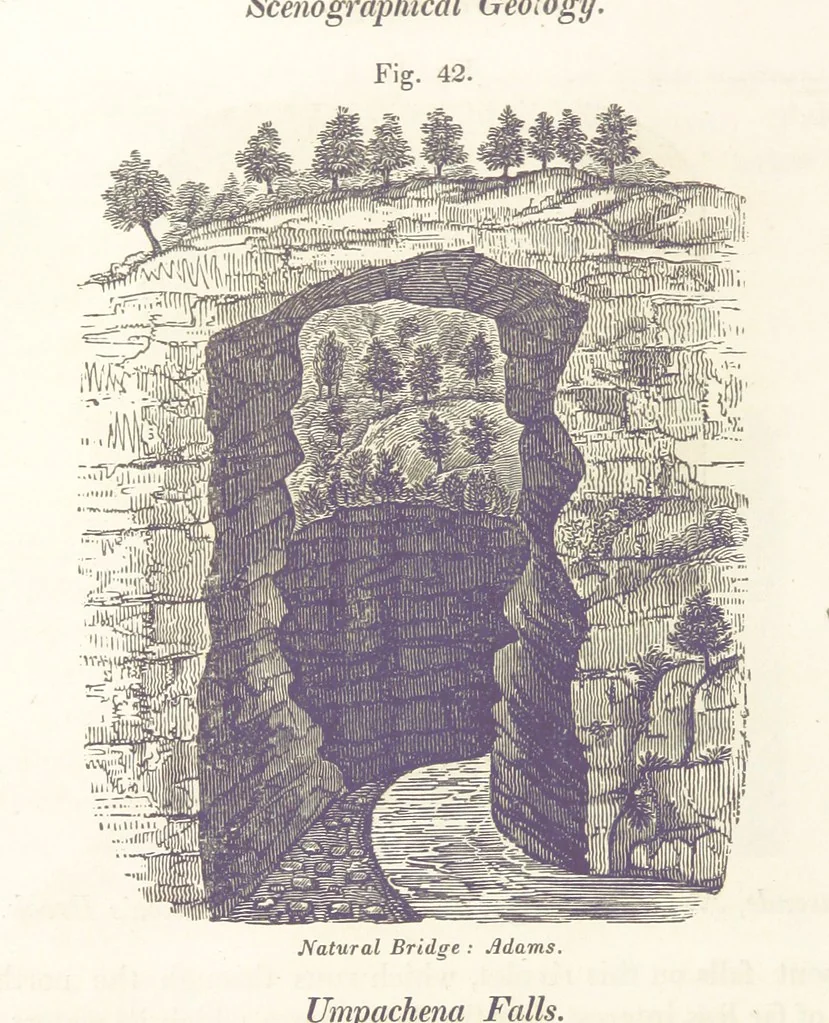 An illustration from Sketch of the scenery of Massachusetts. With plates. From the Geological Report of Prof. Hitchcock, 1842, leaf 98