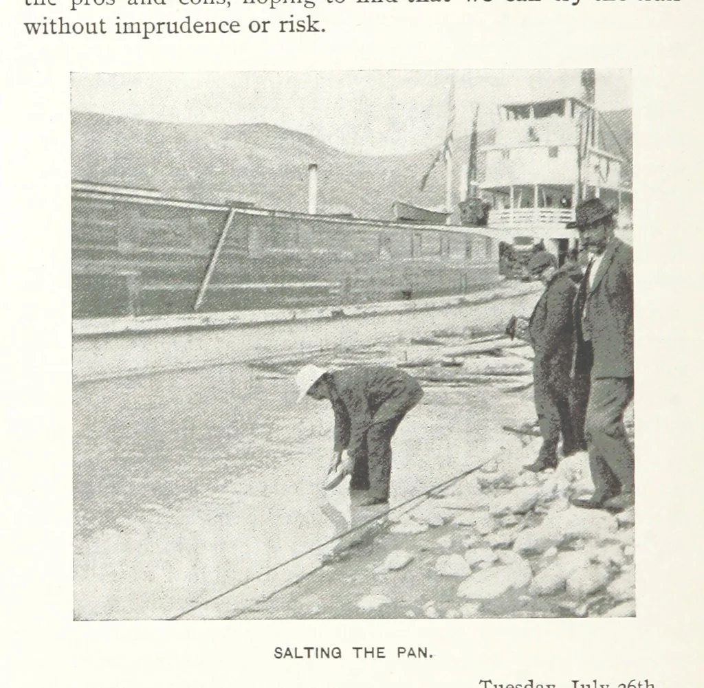 An illustration from Two Women in the Klondike. The story of a journey to the gold-fields of Alaska ... With 105 illustrations and map, 1899, leaf 118
