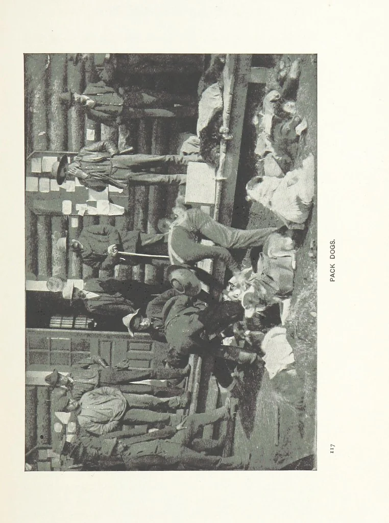 An illustration from Two Women in the Klondike. The story of a journey to the gold-fields of Alaska ... With 105 illustrations and map, 1899, leaf 141
