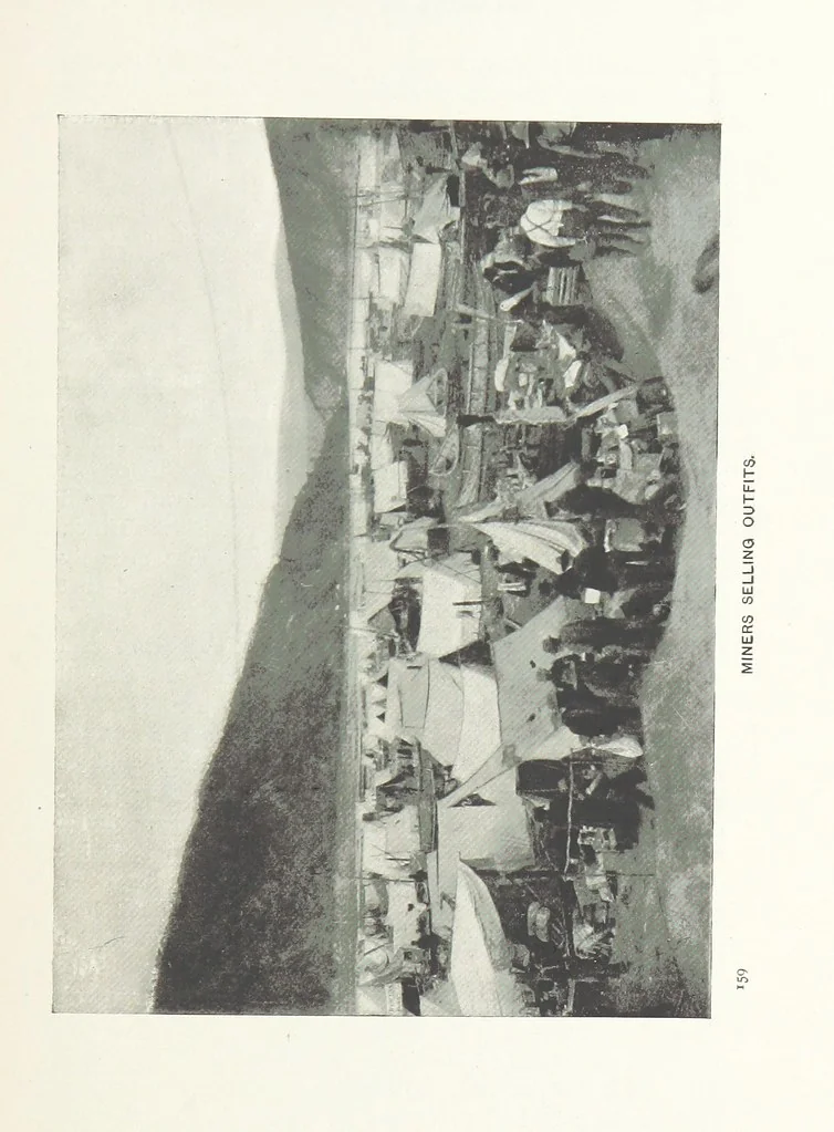 An illustration from Two Women in the Klondike. The story of a journey to the gold-fields of Alaska ... With 105 illustrations and map, 1899, leaf 183