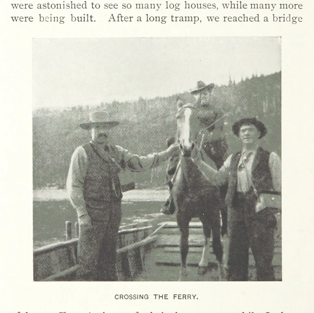 An illustration from Two Women in the Klondike. The story of a journey to the gold-fields of Alaska ... With 105 illustrations and map, 1899, leaf 194
