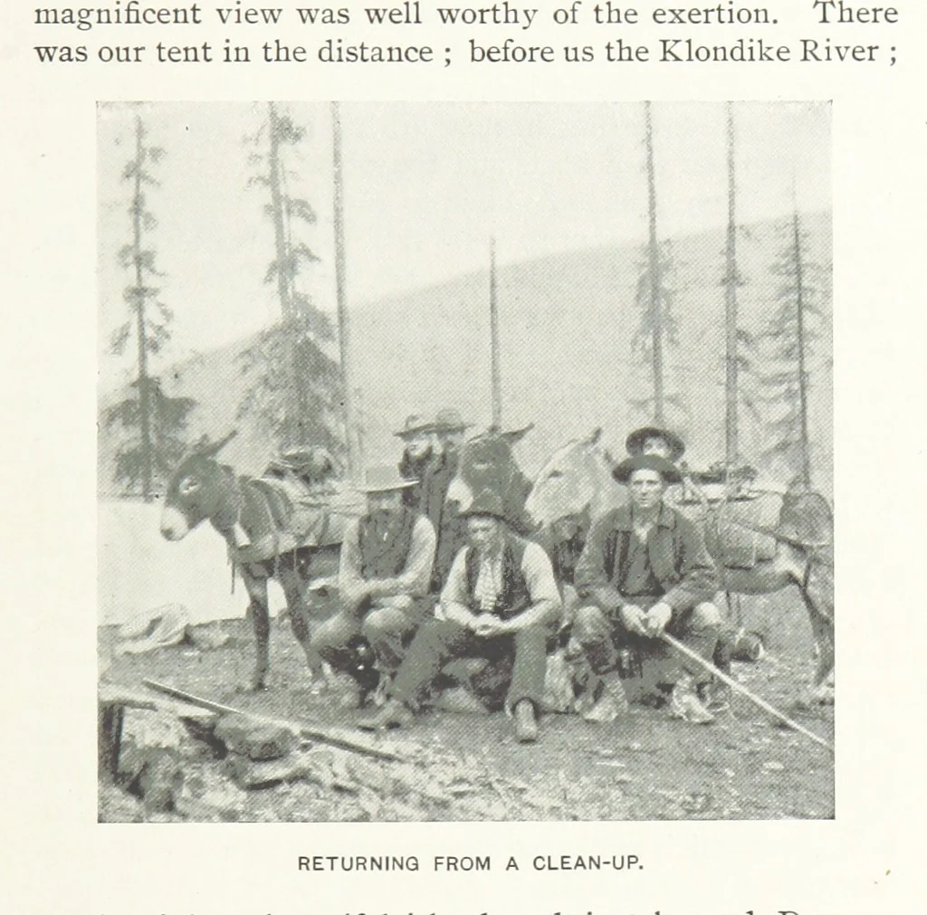 An illustration from Two Women in the Klondike. The story of a journey to the gold-fields of Alaska ... With 105 illustrations and map, 1899, leaf 213