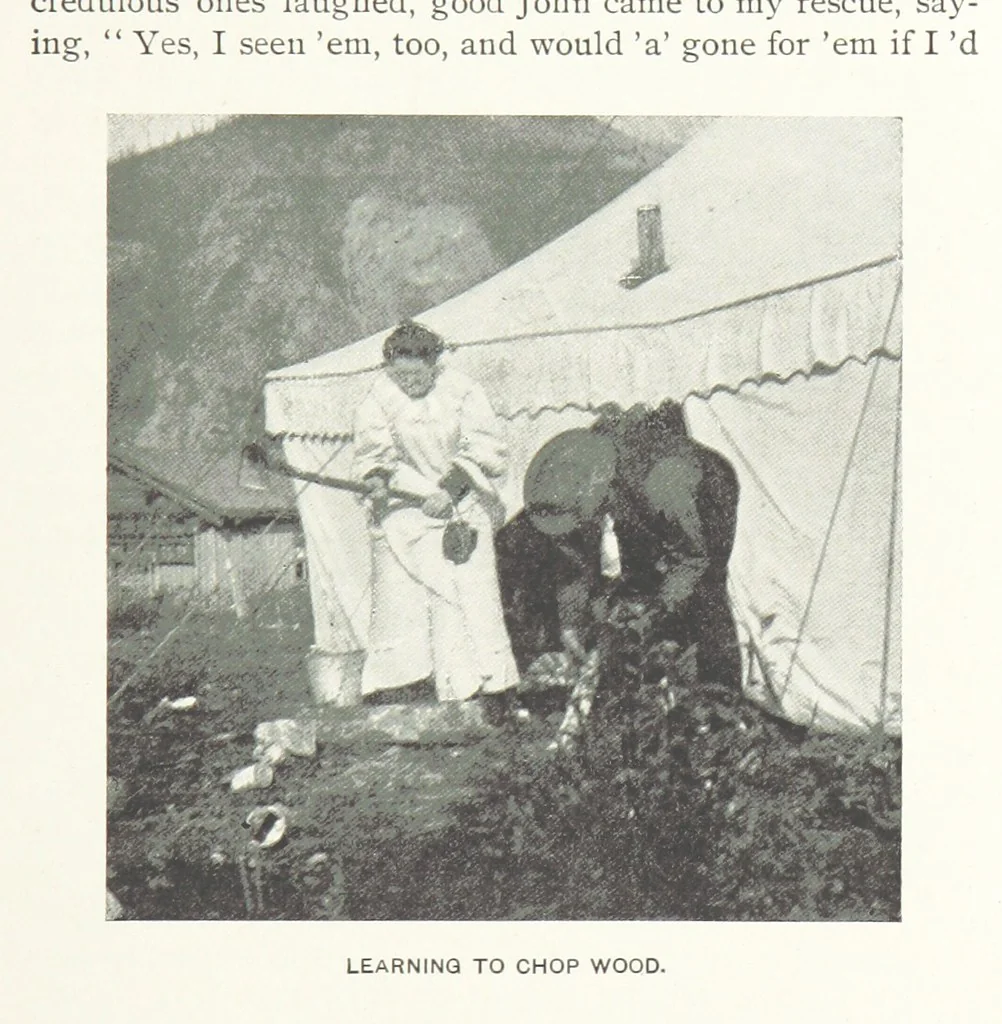 An illustration from Two Women in the Klondike. The story of a journey to the gold-fields of Alaska ... With 105 illustrations and map, 1899, leaf 251