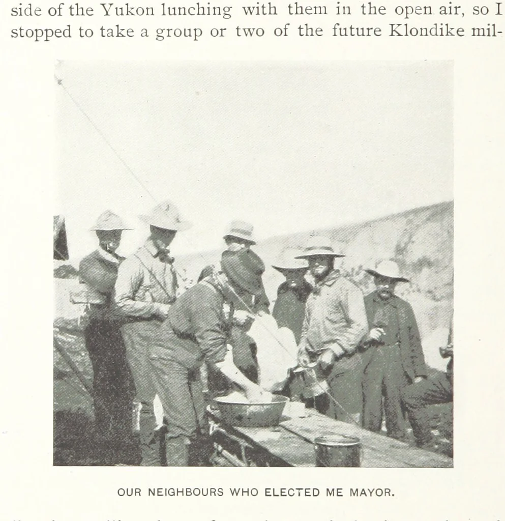 An illustration from Two Women in the Klondike. The story of a journey to the gold-fields of Alaska ... With 105 illustrations and map, 1899, leaf 294