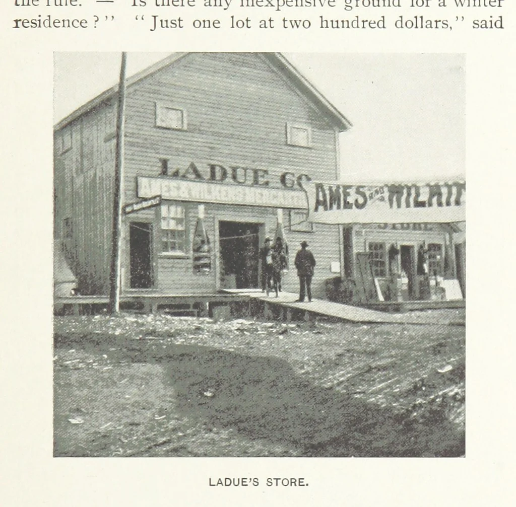An illustration from Two Women in the Klondike. The story of a journey to the gold-fields of Alaska ... With 105 illustrations and map, 1899, leaf 297