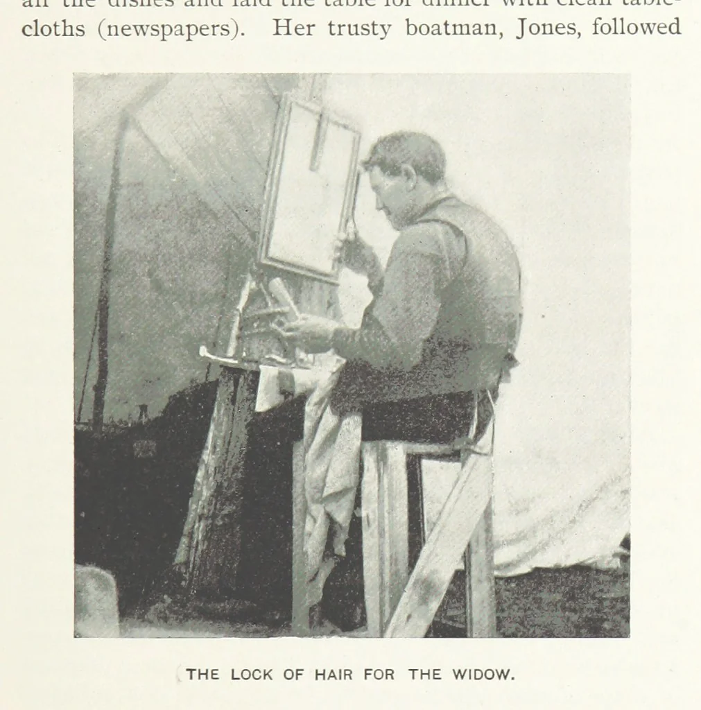 An illustration from Two Women in the Klondike. The story of a journey to the gold-fields of Alaska ... With 105 illustrations and map, 1899, leaf 347