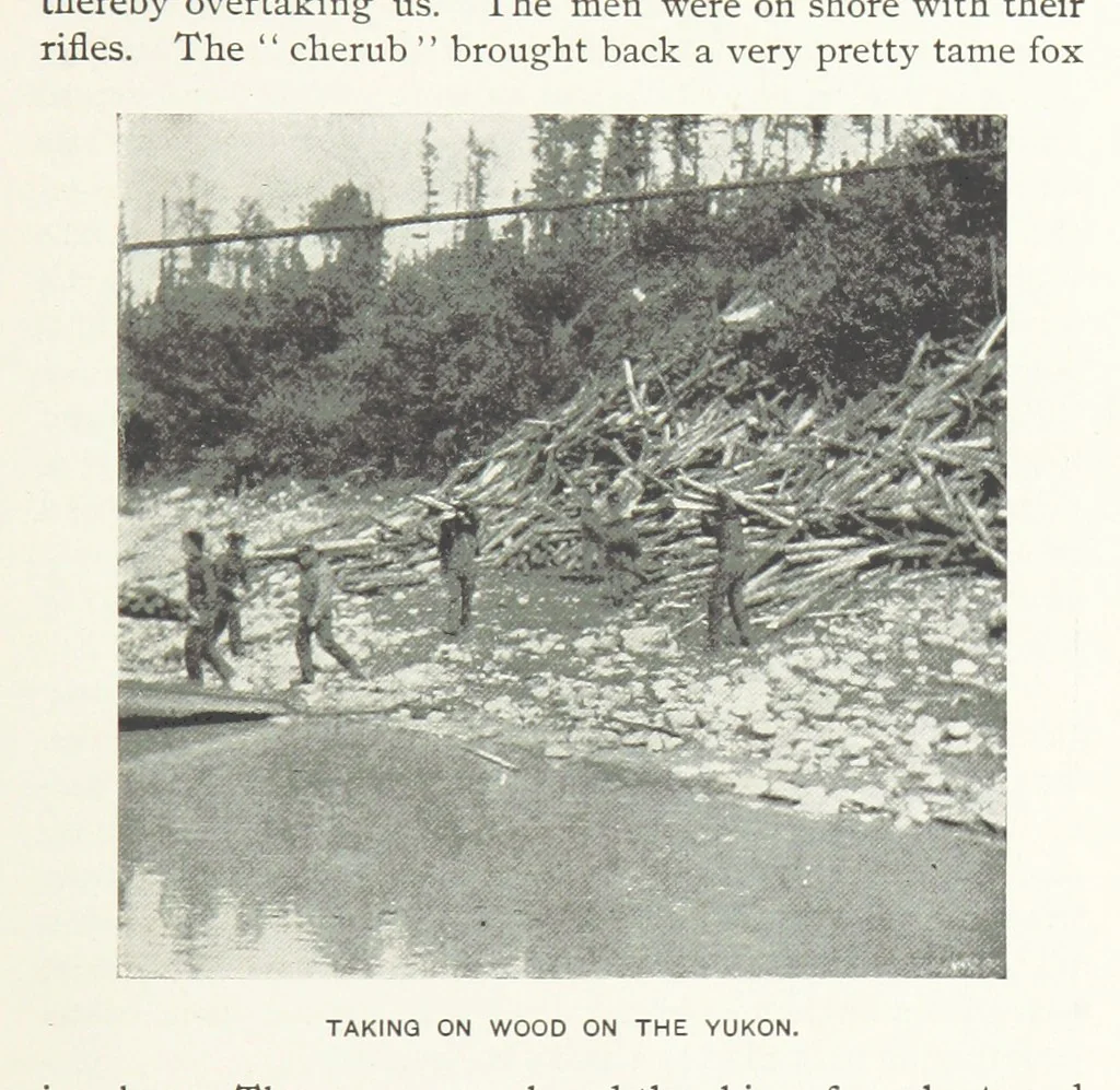 An illustration from Two Women in the Klondike. The story of a journey to the gold-fields of Alaska ... With 105 illustrations and map, 1899, leaf 87