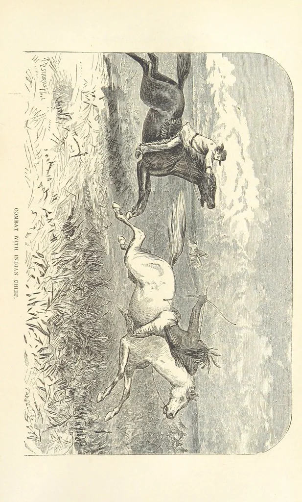 An illustration from Wild Life in the Far West; personal adventures of a Border Mountain Man, etc, 1875, leaf 173