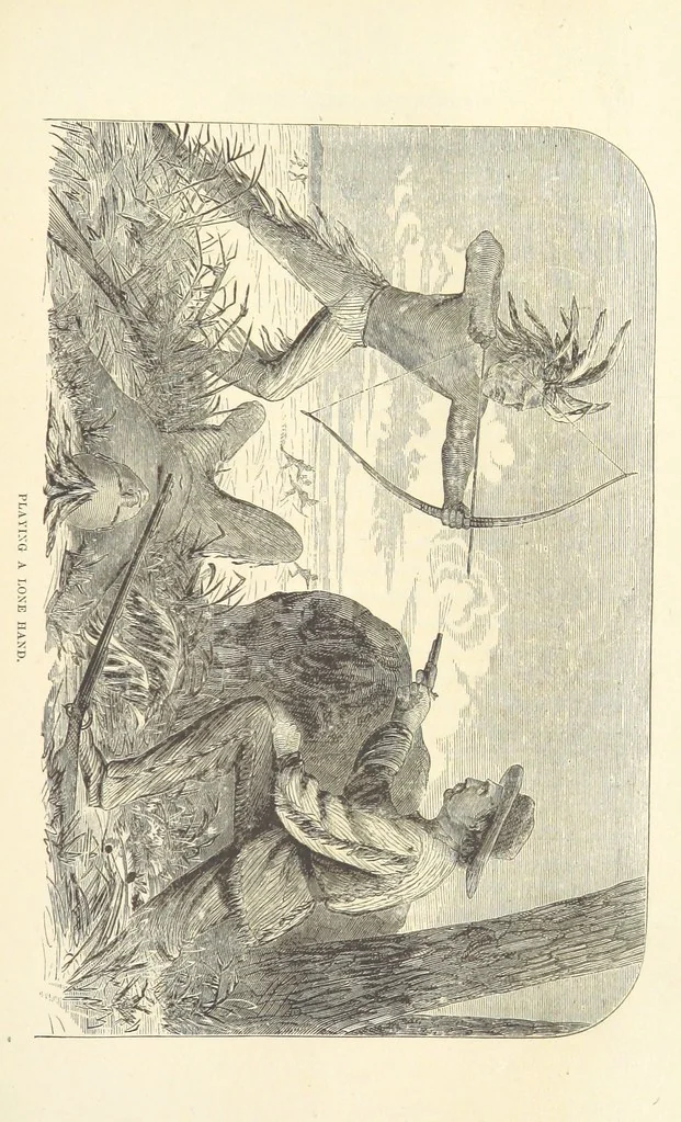 An illustration from Wild Life in the Far West; personal adventures of a Border Mountain Man, etc, 1875, leaf 359