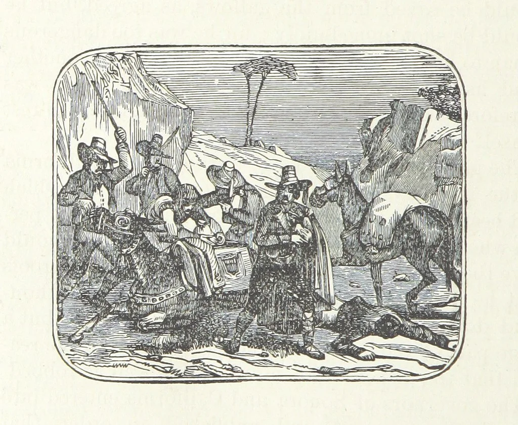 An illustration from Wild Life in the Far West; personal adventures of a Border Mountain Man, etc, 1875, leaf 416