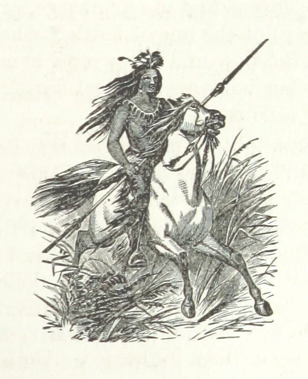 An illustration from Wild Life in the Far West; personal adventures of a Border Mountain Man, etc, 1875, leaf 45