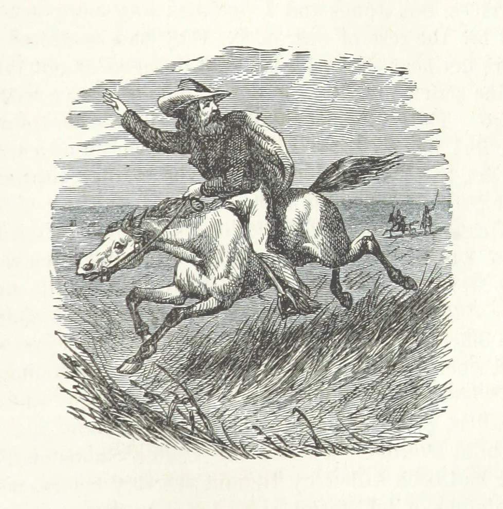 An illustration from Wild Life in the Far West; personal adventures of a Border Mountain Man, etc, 1875, leaf 457