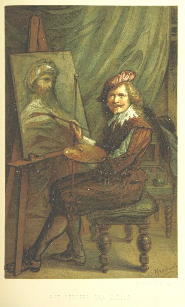 An illustration from Lauwerbladen uit Neêrlands Gloriekrans. [With 27 coloured plates, 1875, leaf 319