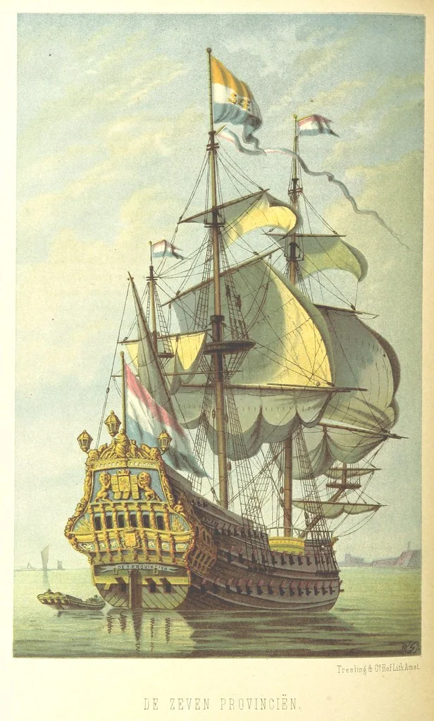 An illustration from Lauwerbladen uit Neêrlands Gloriekrans. [With 27 coloured plates, 1875, leaf 378