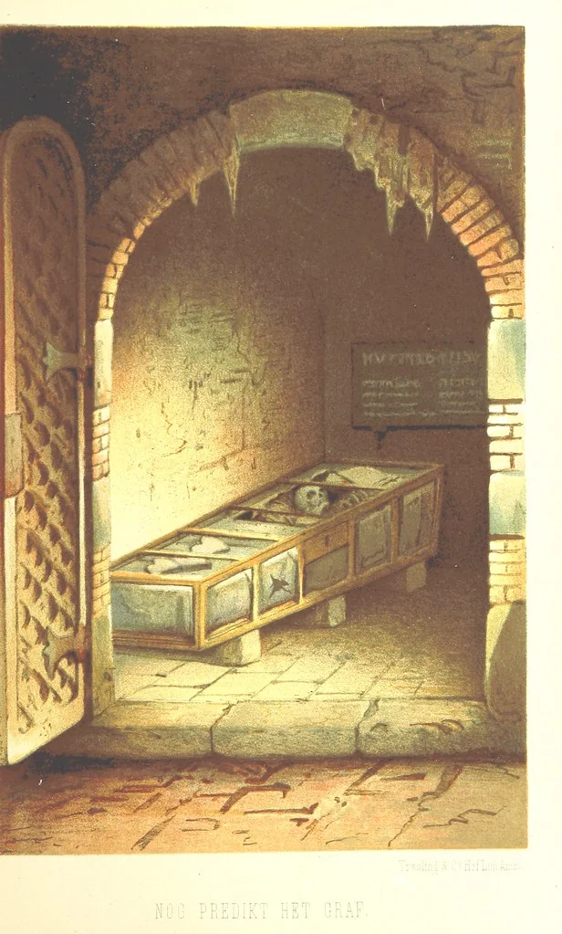 An illustration from Lauwerbladen uit Neêrlands Gloriekrans. [With 27 coloured plates, 1875, leaf 51