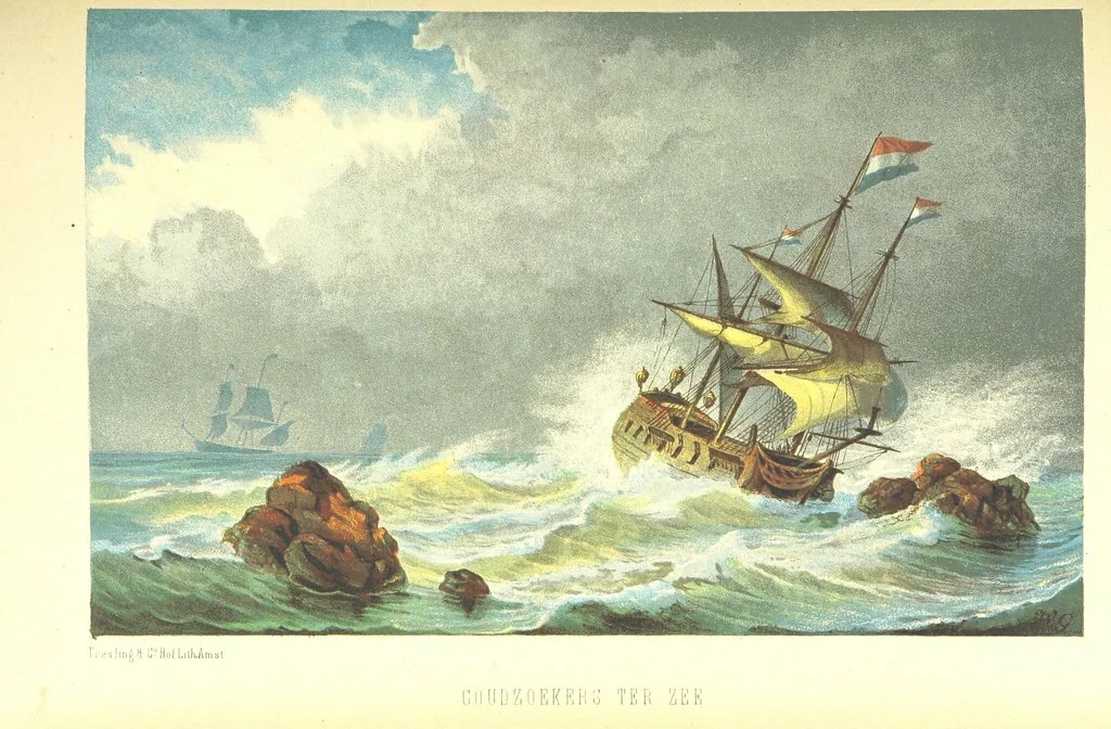 An illustration from Lauwerbladen uit Neêrlands Gloriekrans. [With 27 coloured plates, 1875, leaf 537