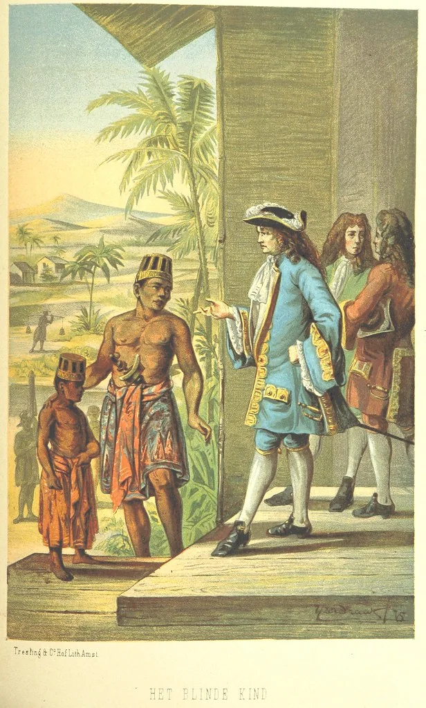 An illustration from Lauwerbladen uit Neêrlands Gloriekrans. [With 27 coloured plates, 1875, leaf 555