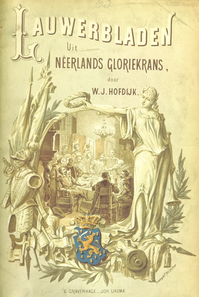 An illustration from Lauwerbladen uit Neêrlands Gloriekrans. [With 27 coloured plates, 1875, leaf 751