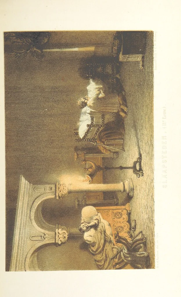 An illustration from Ons voorgeslacht in zijn dagelyksch leven geschilderd, 1859, leaf 183
