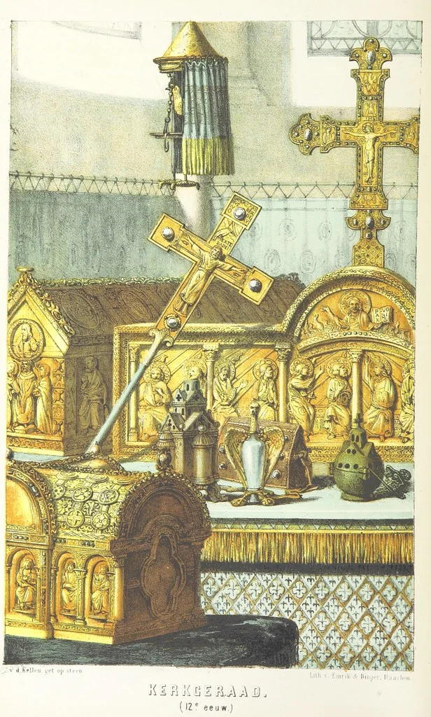 An illustration from Ons voorgeslacht in zijn dagelyksch leven geschilderd, 1859, leaf 278