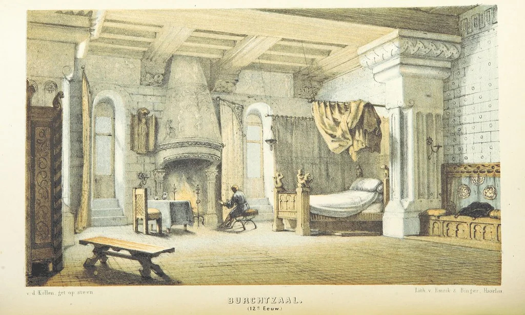 An illustration from Ons voorgeslacht in zijn dagelyksch leven geschilderd, 1859, leaf 412