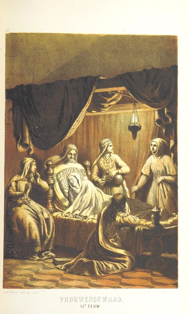 An illustration from Ons voorgeslacht in zijn dagelyksch leven geschilderd, 1859, leaf 417