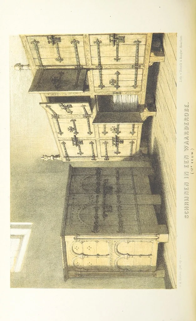 An illustration from Ons voorgeslacht in zijn dagelyksch leven geschilderd, 1859, leaf 422