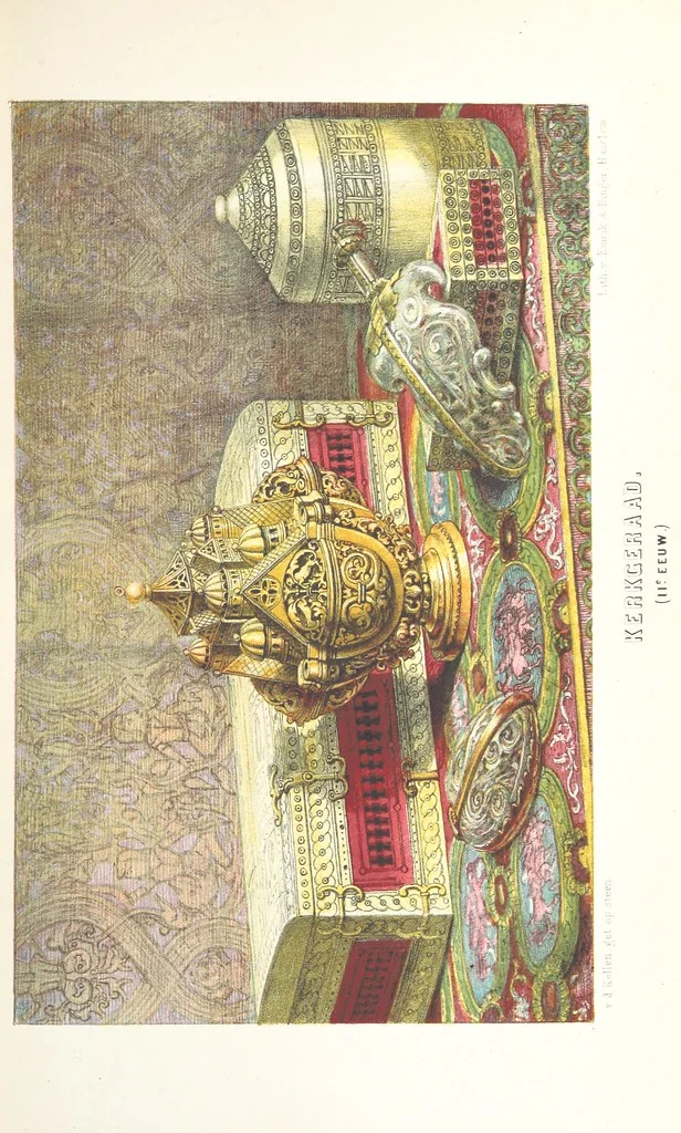 An illustration from Ons voorgeslacht in zijn dagelyksch leven geschilderd, 1859, leaf 51