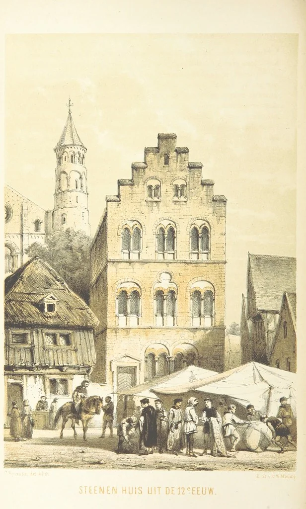 An illustration from Ons voorgeslacht in zijn dagelyksch leven geschilderd, 1859, leaf 510