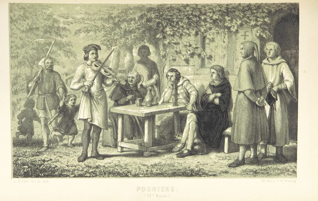 An illustration from Ons voorgeslacht in zijn dagelyksch leven geschilderd, 1859, leaf 515