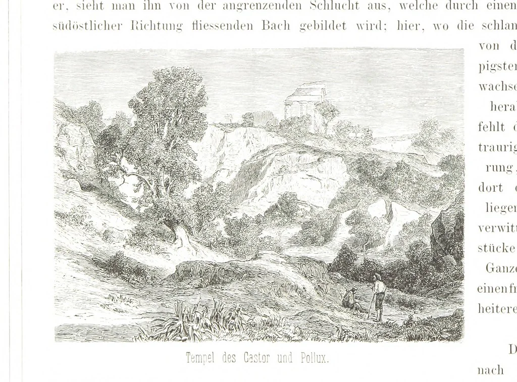 An illustration from Sicilien, Schilderungen aus Gegenwart und Vergangenheit ... Mit 36 Originalzeichungen von A. Metzener. In Holzschnitt ausgeführt durch die xylographische Anstalt von R. Brend'amour & Comp. in Düsseldorf, 1870, leaf 200