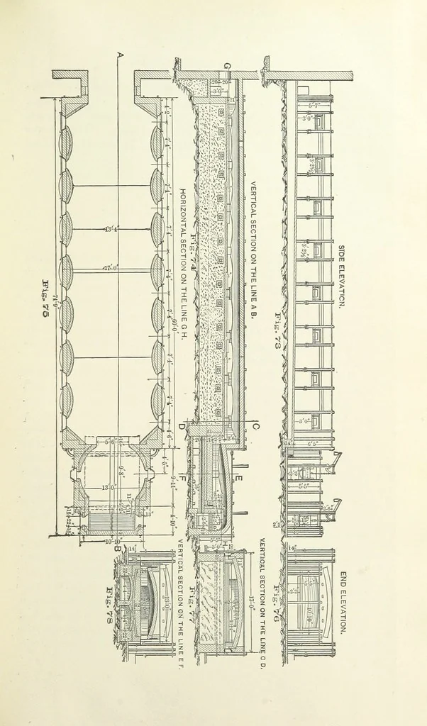 An illustration from The Metallurgy of Lead and the Desilverization of Base Bullion ... Fourth edition, 1895, leaf 177