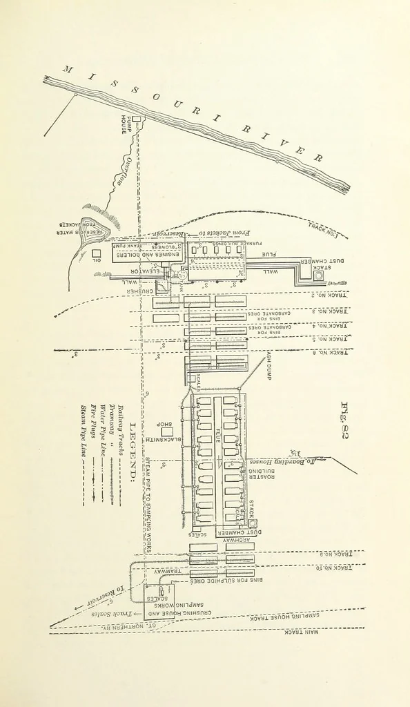 An illustration from The Metallurgy of Lead and the Desilverization of Base Bullion ... Fourth edition, 1895, leaf 189
