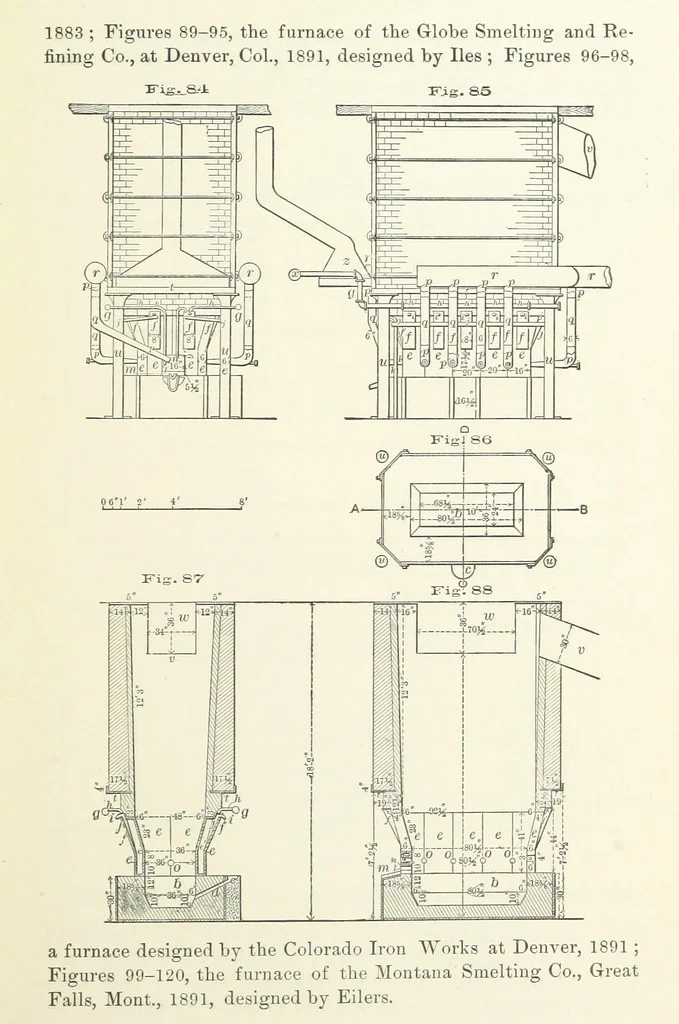 An illustration from The Metallurgy of Lead and the Desilverization of Base Bullion ... Fourth edition, 1895, leaf 193